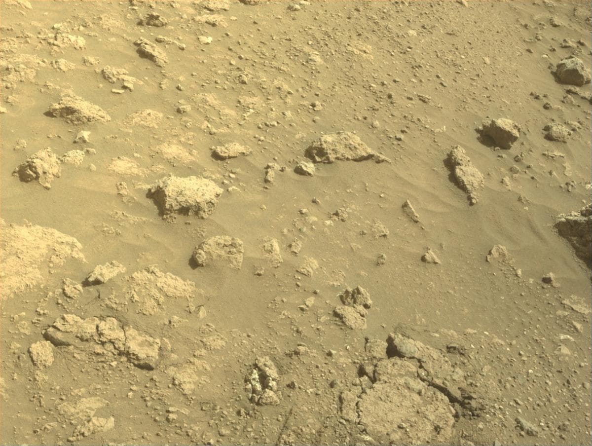 Mars image captured by FRONT_HAZCAM_RIGHT_A on Perseverance