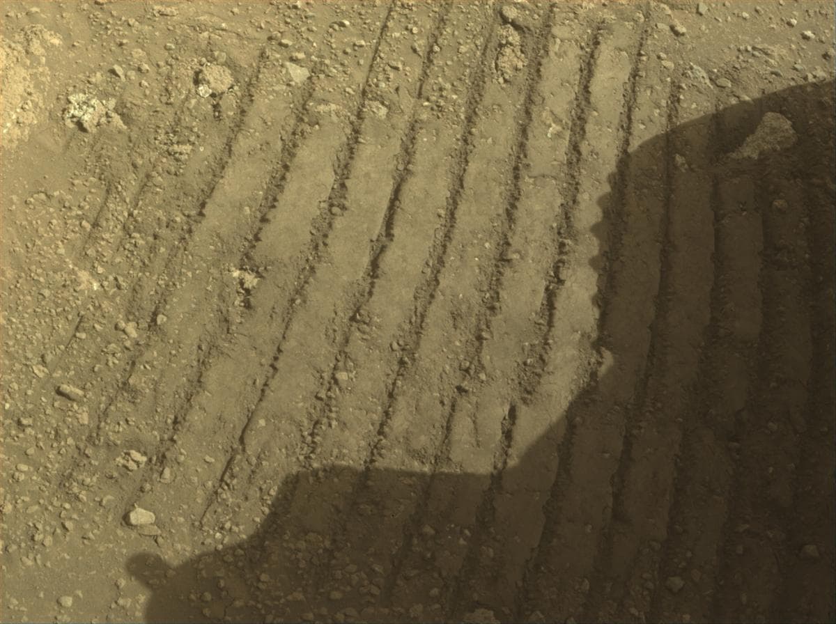Mars image captured by FRONT_HAZCAM_RIGHT_A on Perseverance