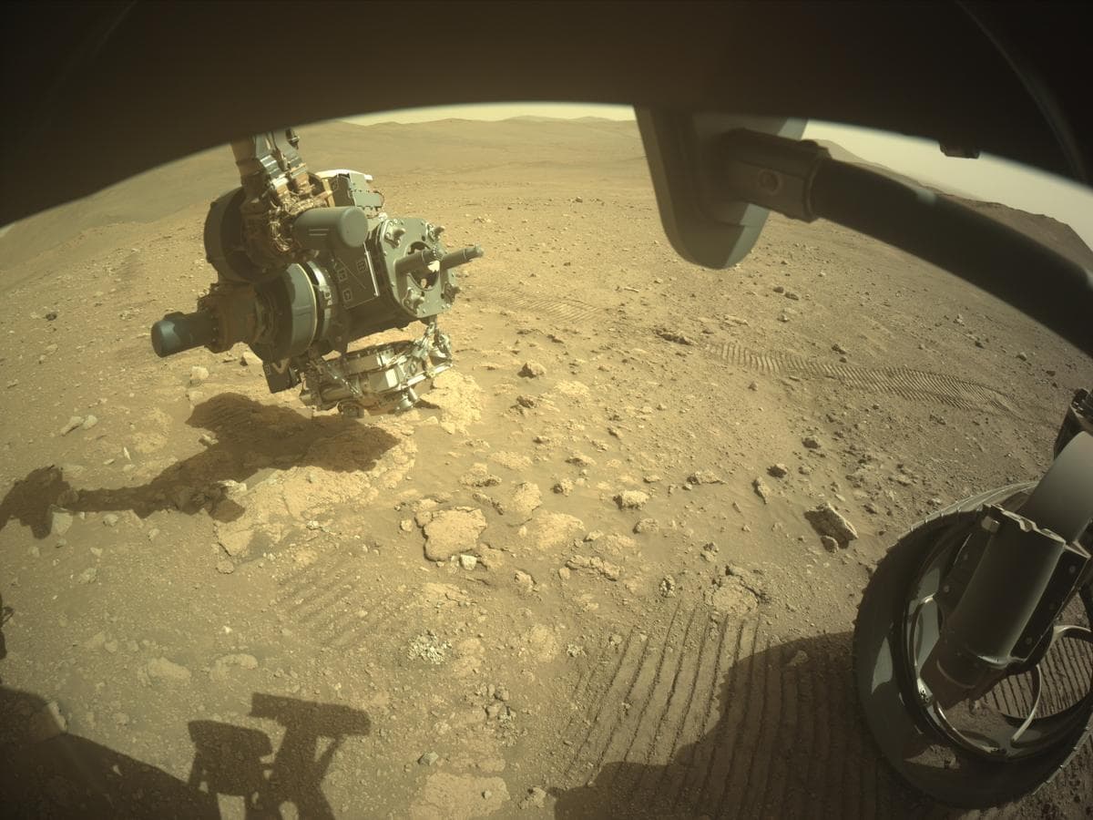 Mars image captured by FRONT_HAZCAM_RIGHT_A on Perseverance