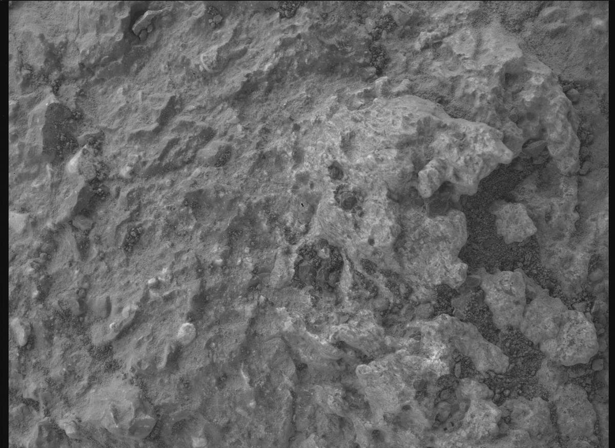 Mars image captured by SHERLOC_WATSON on Perseverance