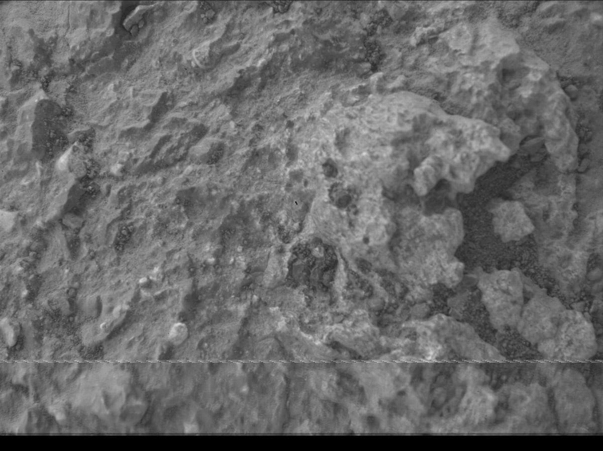 Mars image captured by SHERLOC_WATSON on Perseverance