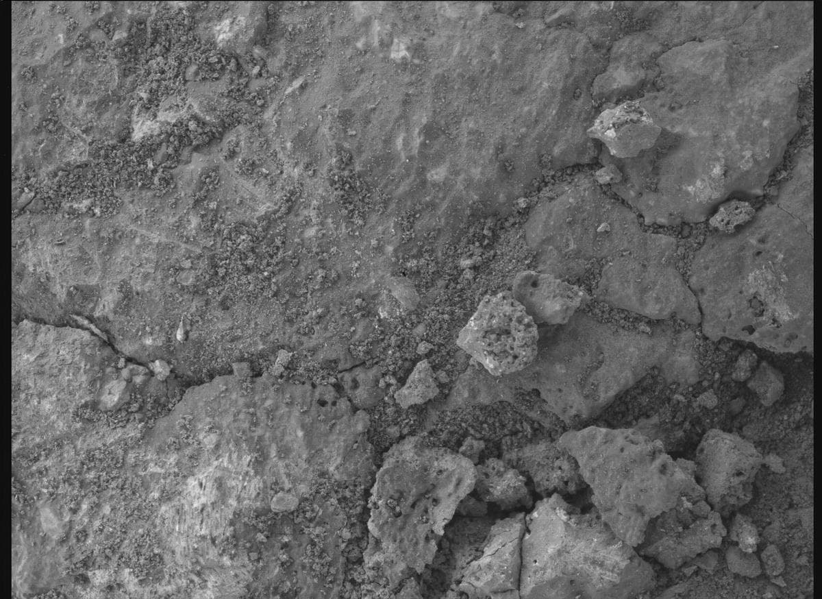 Mars image captured by SHERLOC_WATSON on Perseverance
