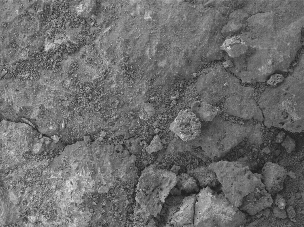 Mars image captured by SHERLOC_WATSON on Perseverance