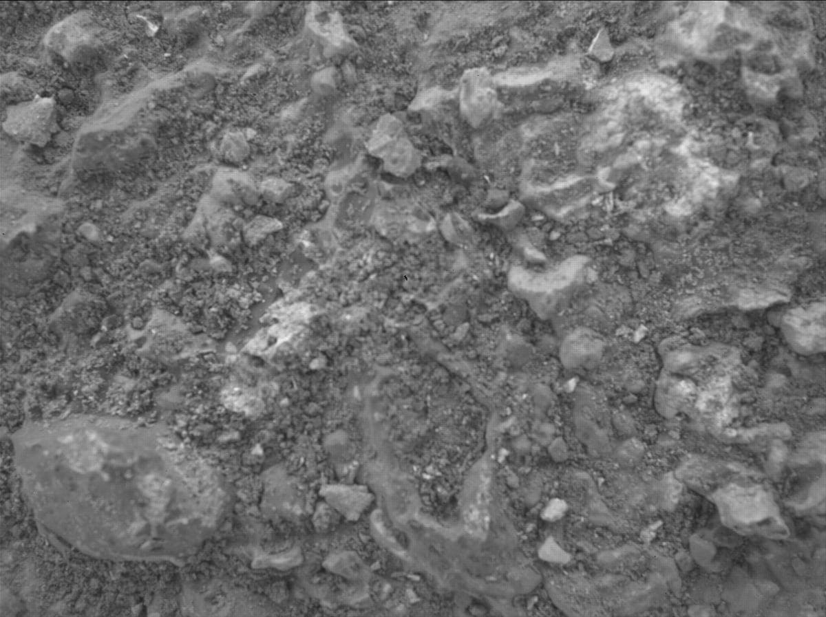 Mars image captured by SHERLOC_WATSON on Perseverance