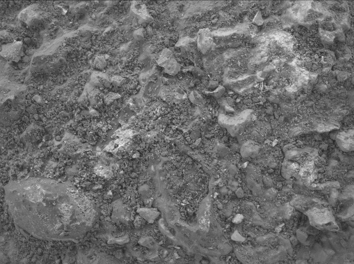 Mars image captured by SHERLOC_WATSON on Perseverance