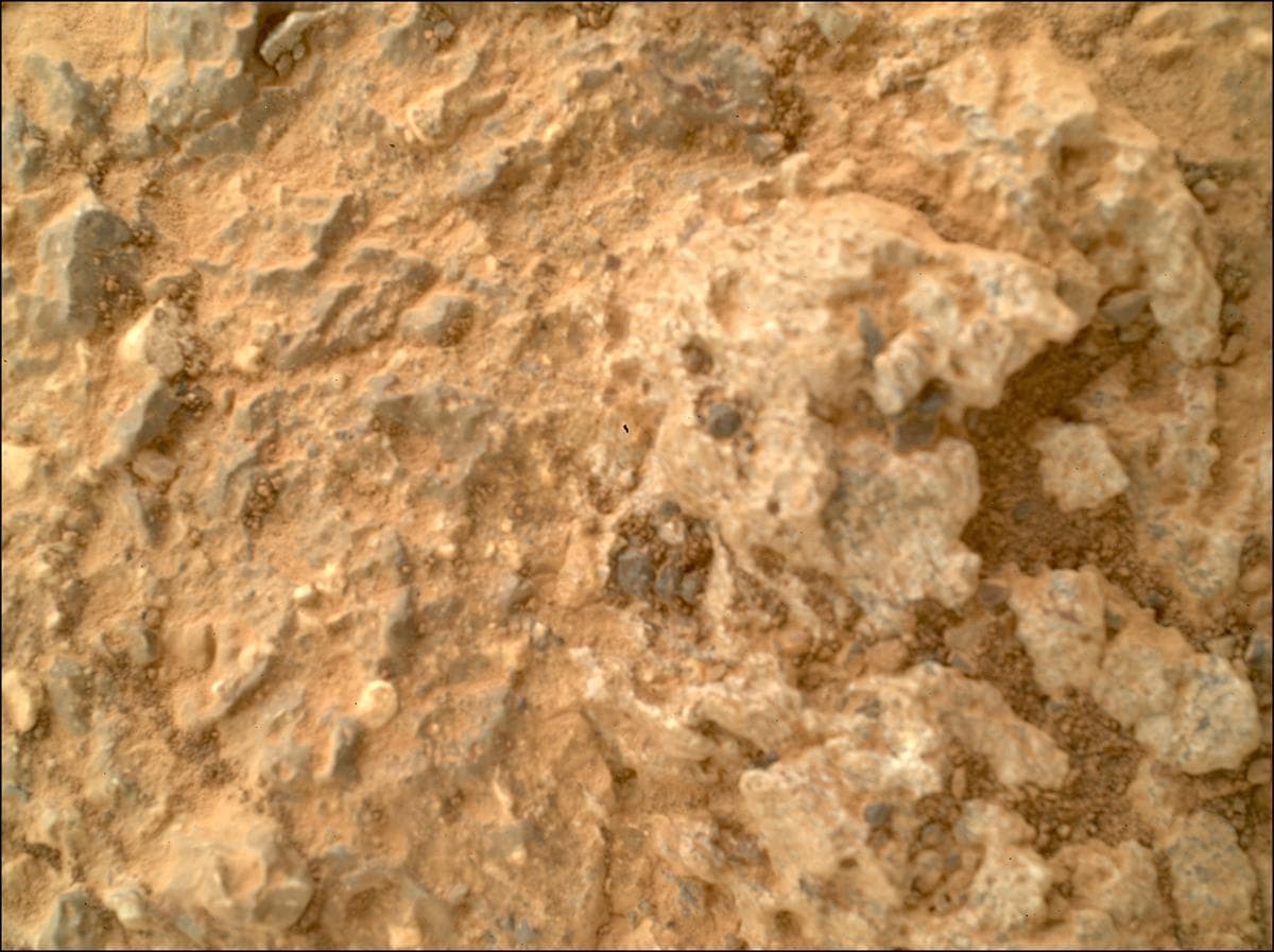 Mars image captured by SHERLOC_WATSON on Perseverance