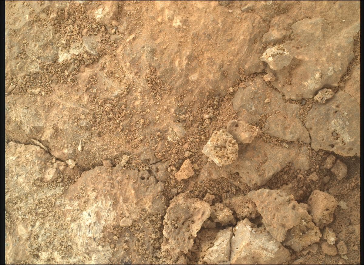 Mars image captured by SHERLOC_WATSON on Perseverance