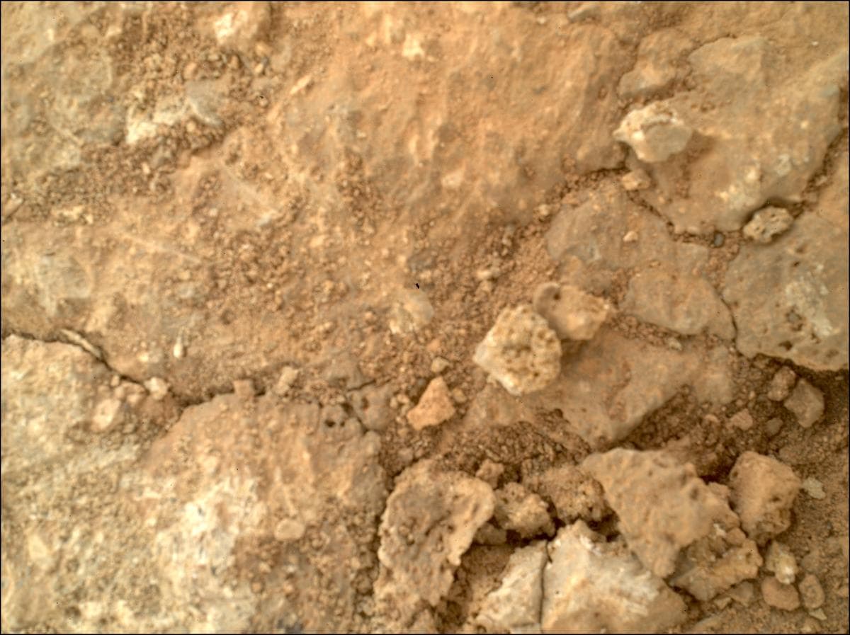 Mars image captured by SHERLOC_WATSON on Perseverance