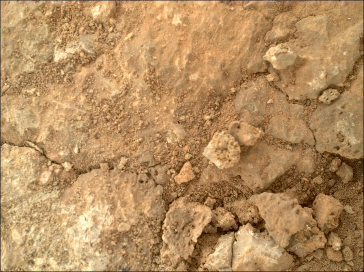 Mars image captured by SHERLOC_WATSON on Perseverance
