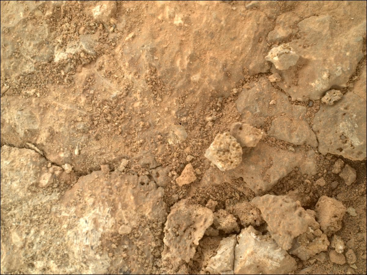 Mars image captured by SHERLOC_WATSON on Perseverance