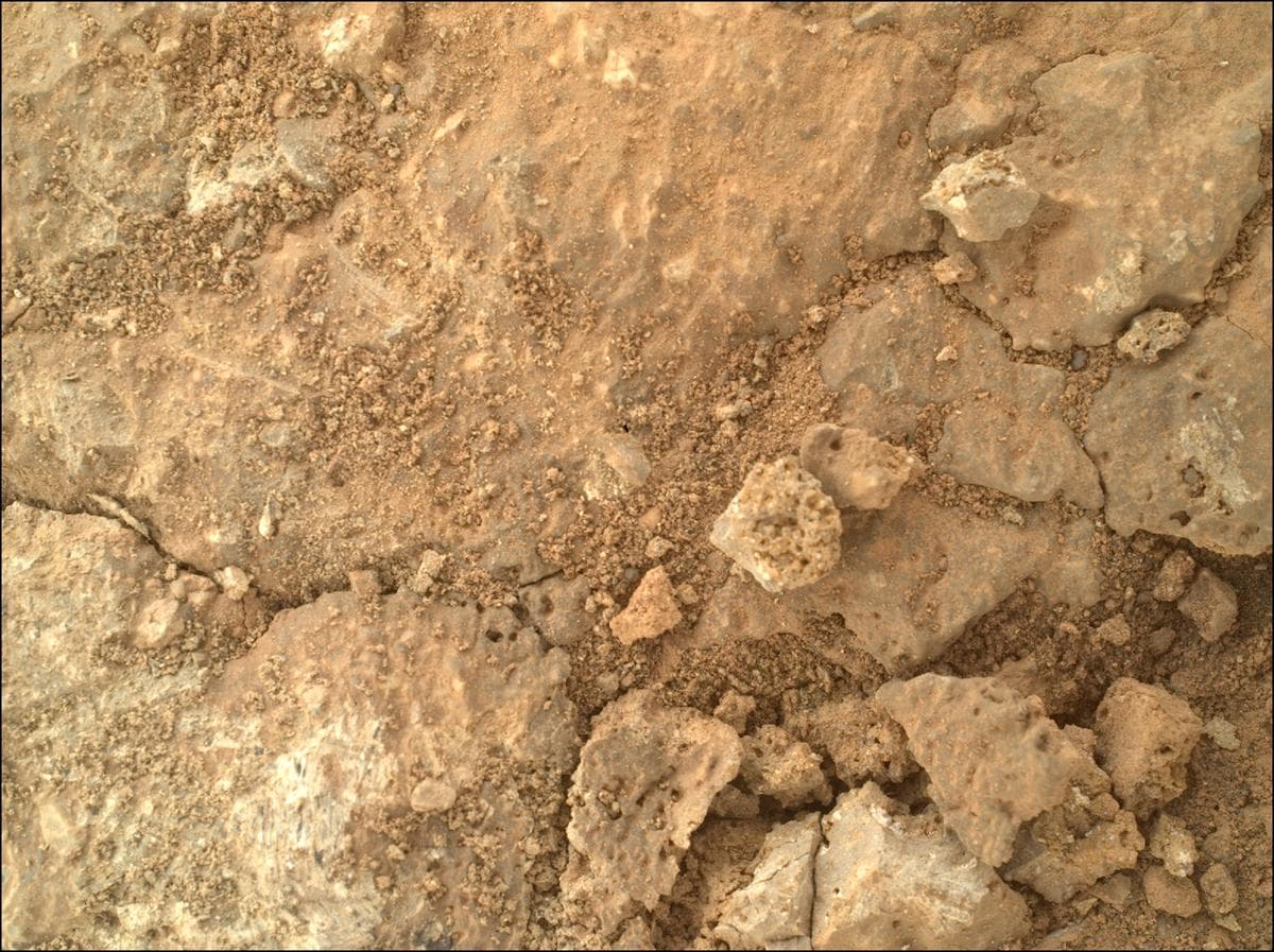 Mars image captured by SHERLOC_WATSON on Perseverance