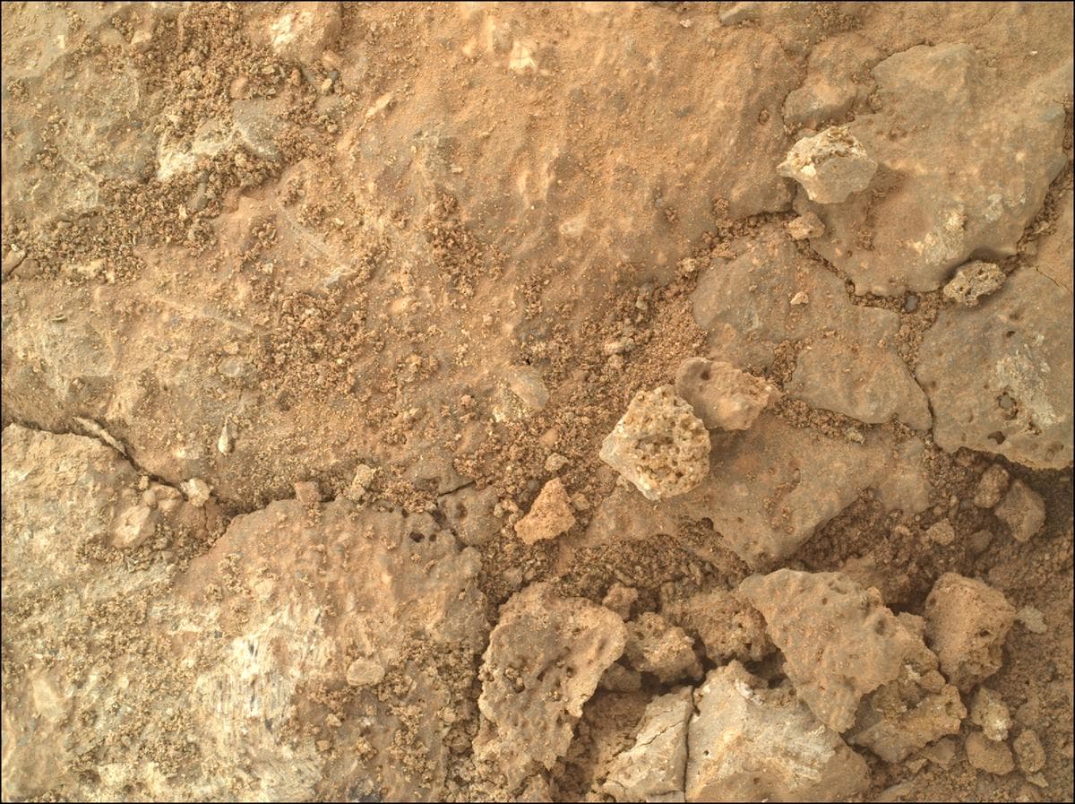 Mars image captured by SHERLOC_WATSON on Perseverance