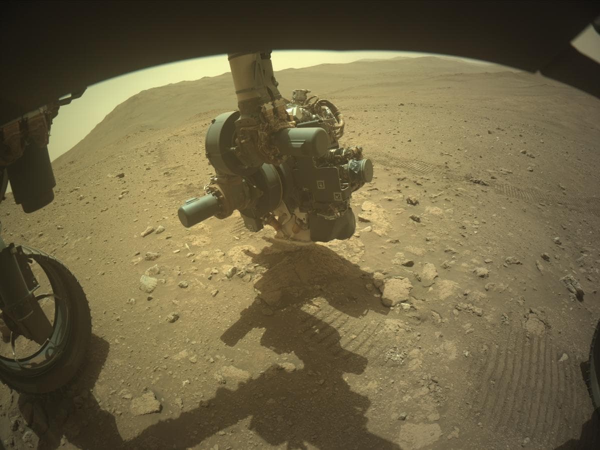 Mars image captured by FRONT_HAZCAM_LEFT_A on Perseverance