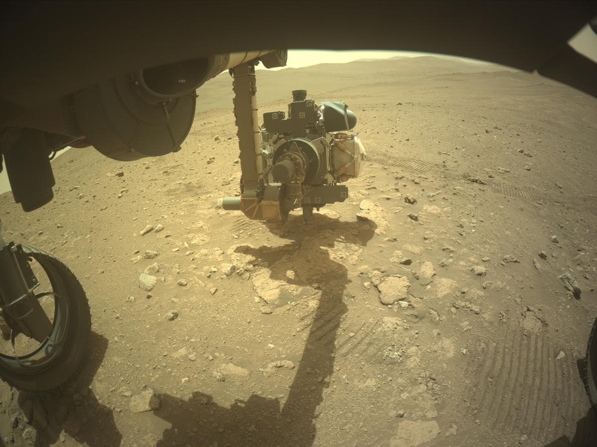 Mars image captured by FRONT_HAZCAM_LEFT_A on Perseverance