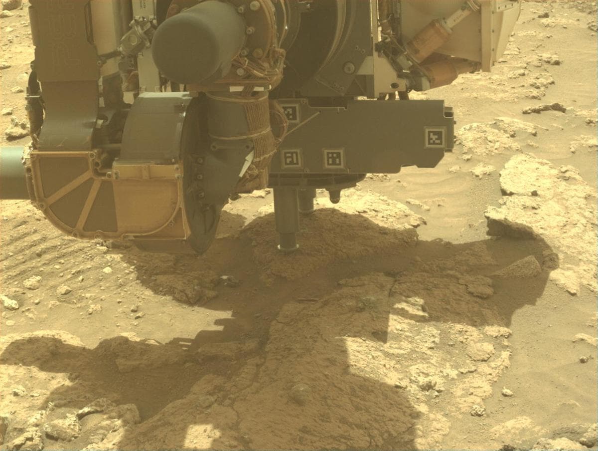 Mars image captured by FRONT_HAZCAM_LEFT_A on Perseverance