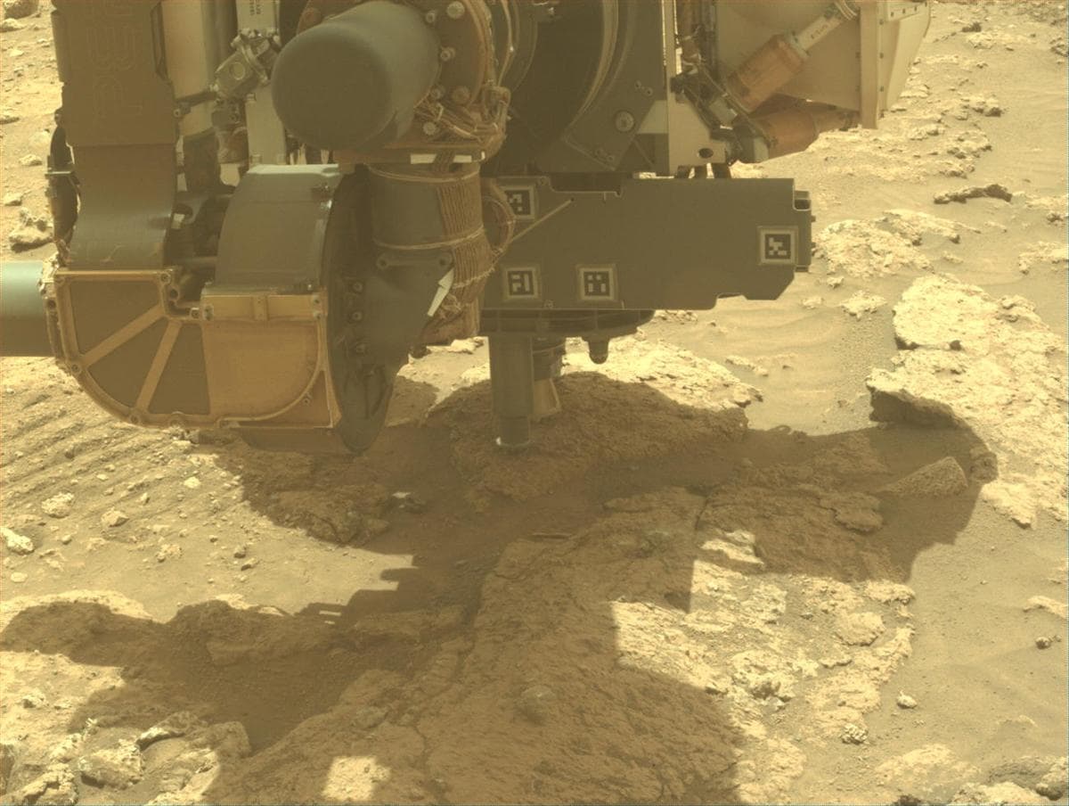 Mars image captured by FRONT_HAZCAM_LEFT_A on Perseverance