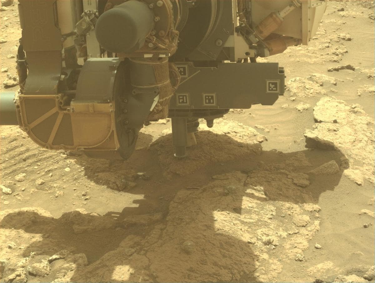 Mars image captured by FRONT_HAZCAM_LEFT_A on Perseverance
