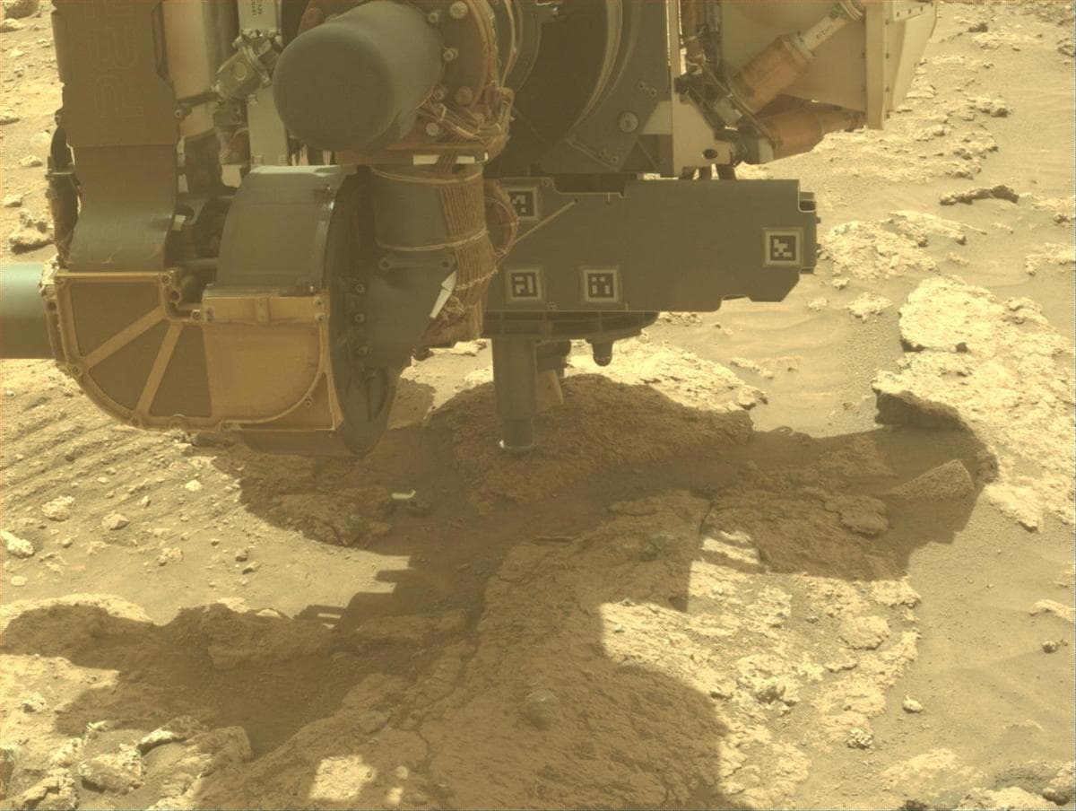 Mars image captured by FRONT_HAZCAM_LEFT_A on Perseverance