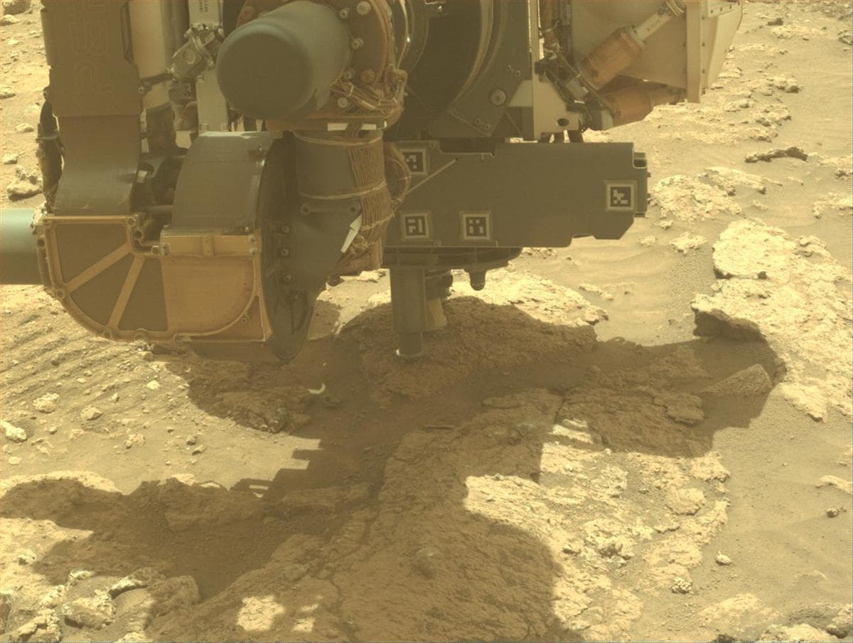 Mars image captured by FRONT_HAZCAM_LEFT_A on Perseverance