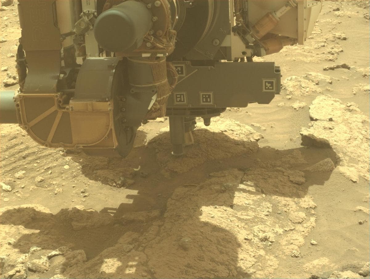 Mars image captured by FRONT_HAZCAM_LEFT_A on Perseverance