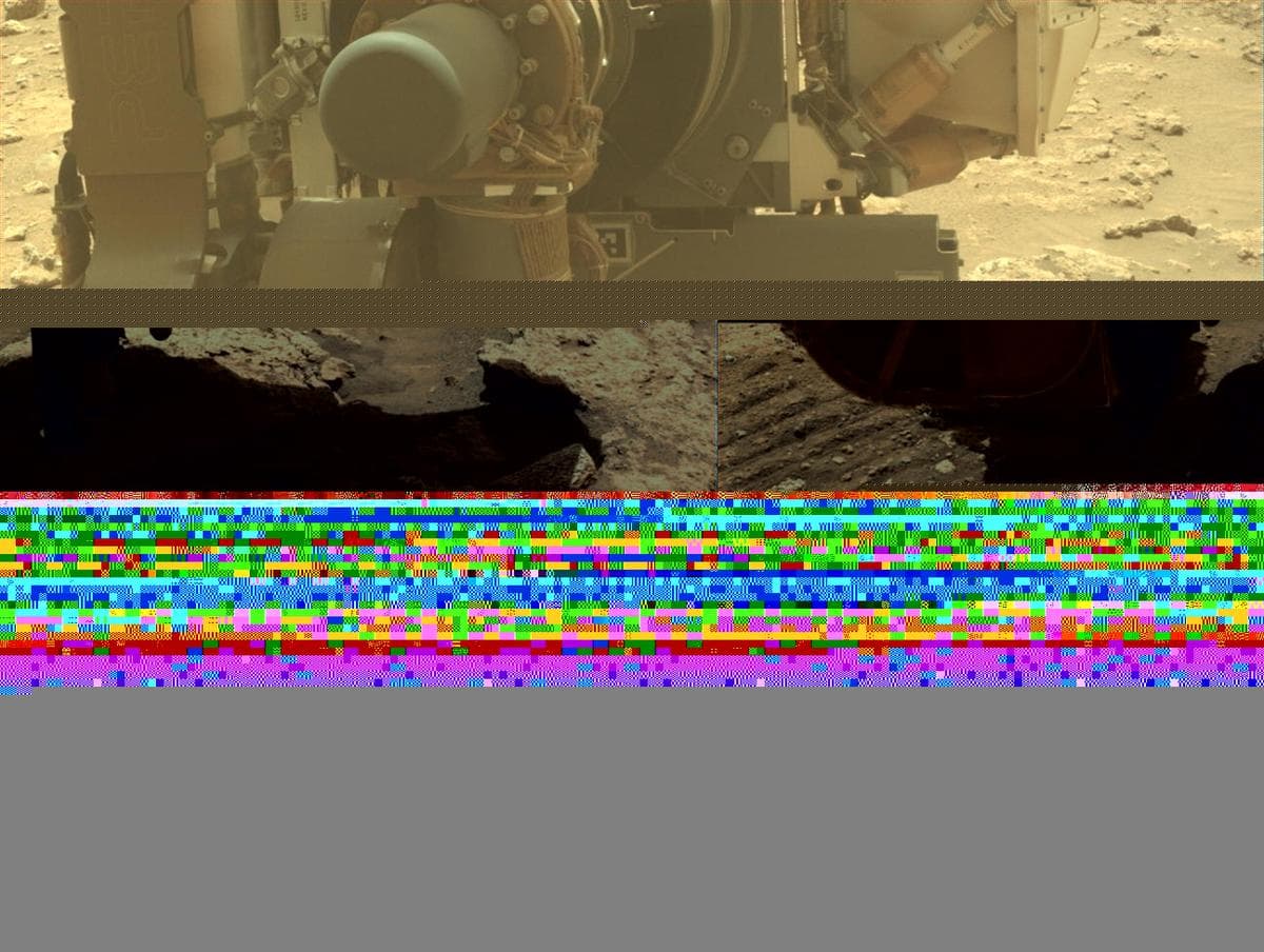 Mars image captured by FRONT_HAZCAM_LEFT_A on Perseverance