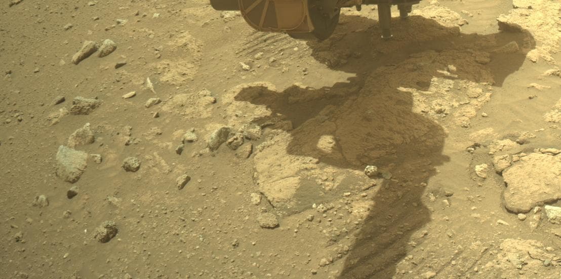Mars image captured by FRONT_HAZCAM_RIGHT_A on Perseverance