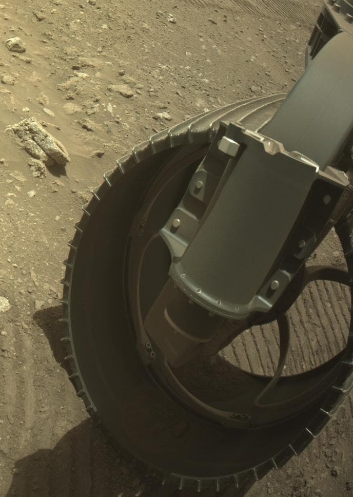 Mars image captured by FRONT_HAZCAM_RIGHT_A on Perseverance
