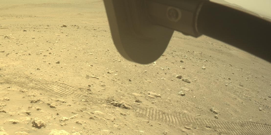 Mars image captured by FRONT_HAZCAM_RIGHT_A on Perseverance