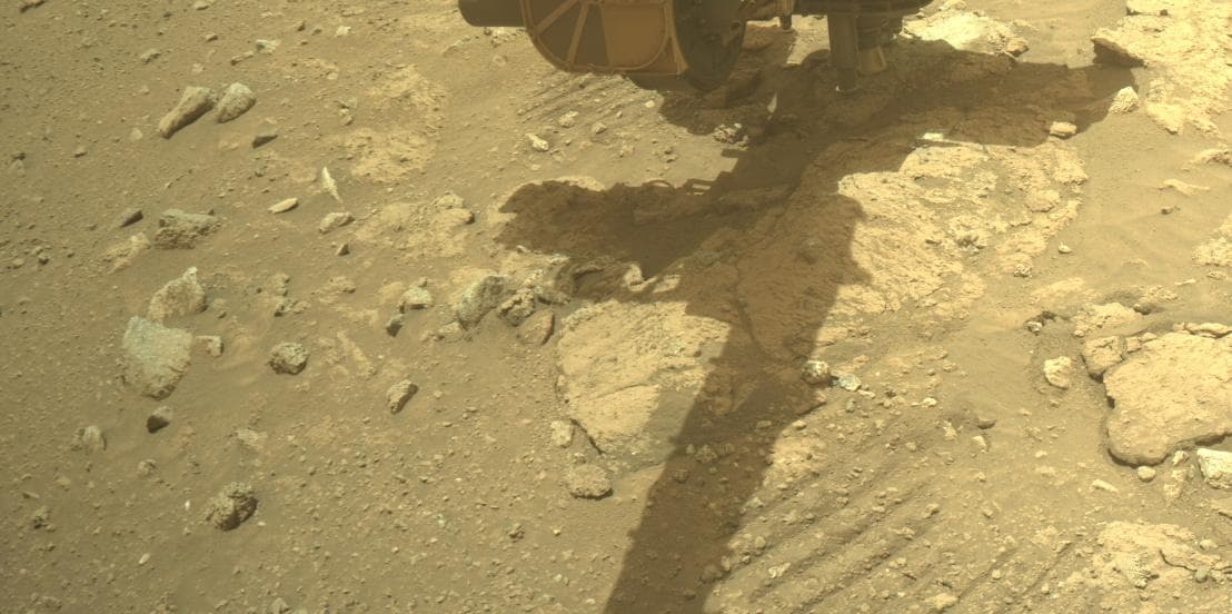 Mars image captured by FRONT_HAZCAM_RIGHT_A on Perseverance