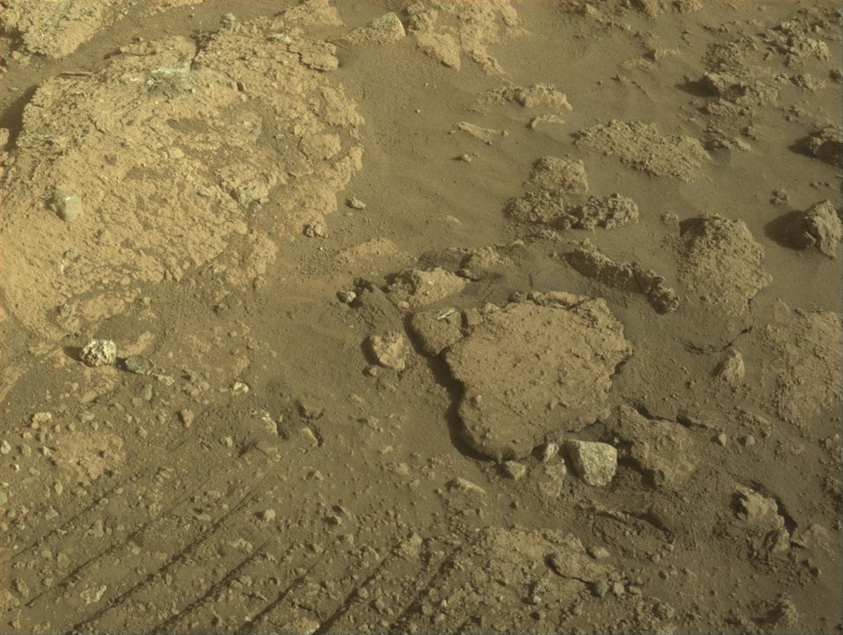 Mars image captured by FRONT_HAZCAM_LEFT_A on Perseverance