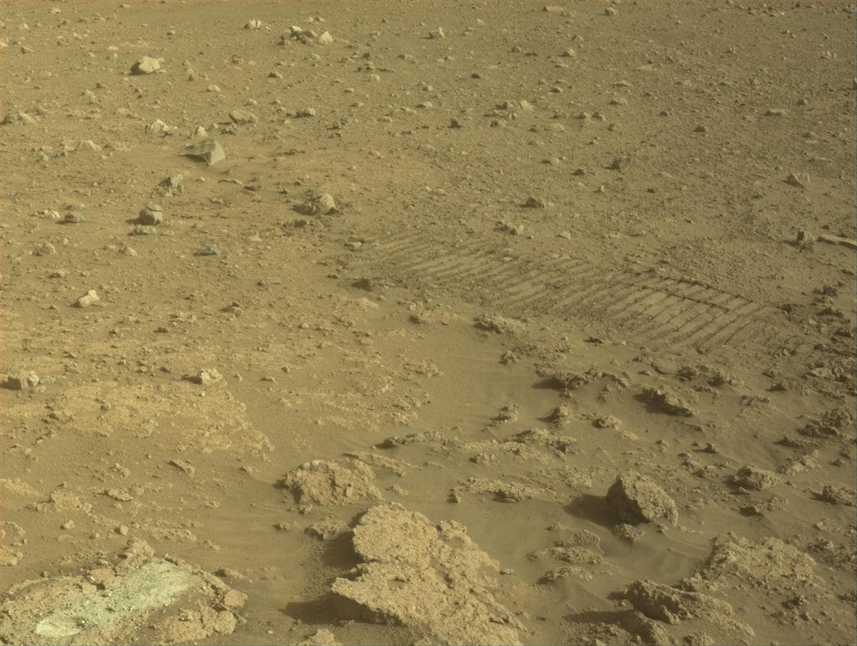 Mars image captured by FRONT_HAZCAM_LEFT_A on Perseverance