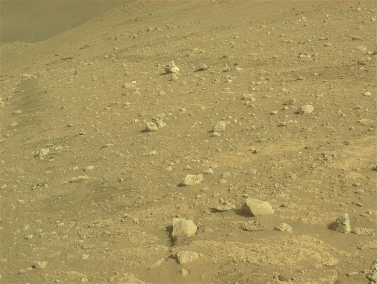 Mars image captured by FRONT_HAZCAM_LEFT_A on Perseverance