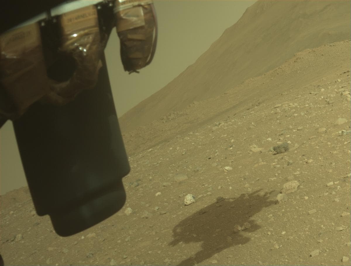 Mars image captured by FRONT_HAZCAM_LEFT_A on Perseverance