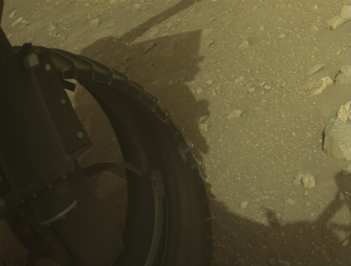 Mars image captured by FRONT_HAZCAM_LEFT_A on Perseverance