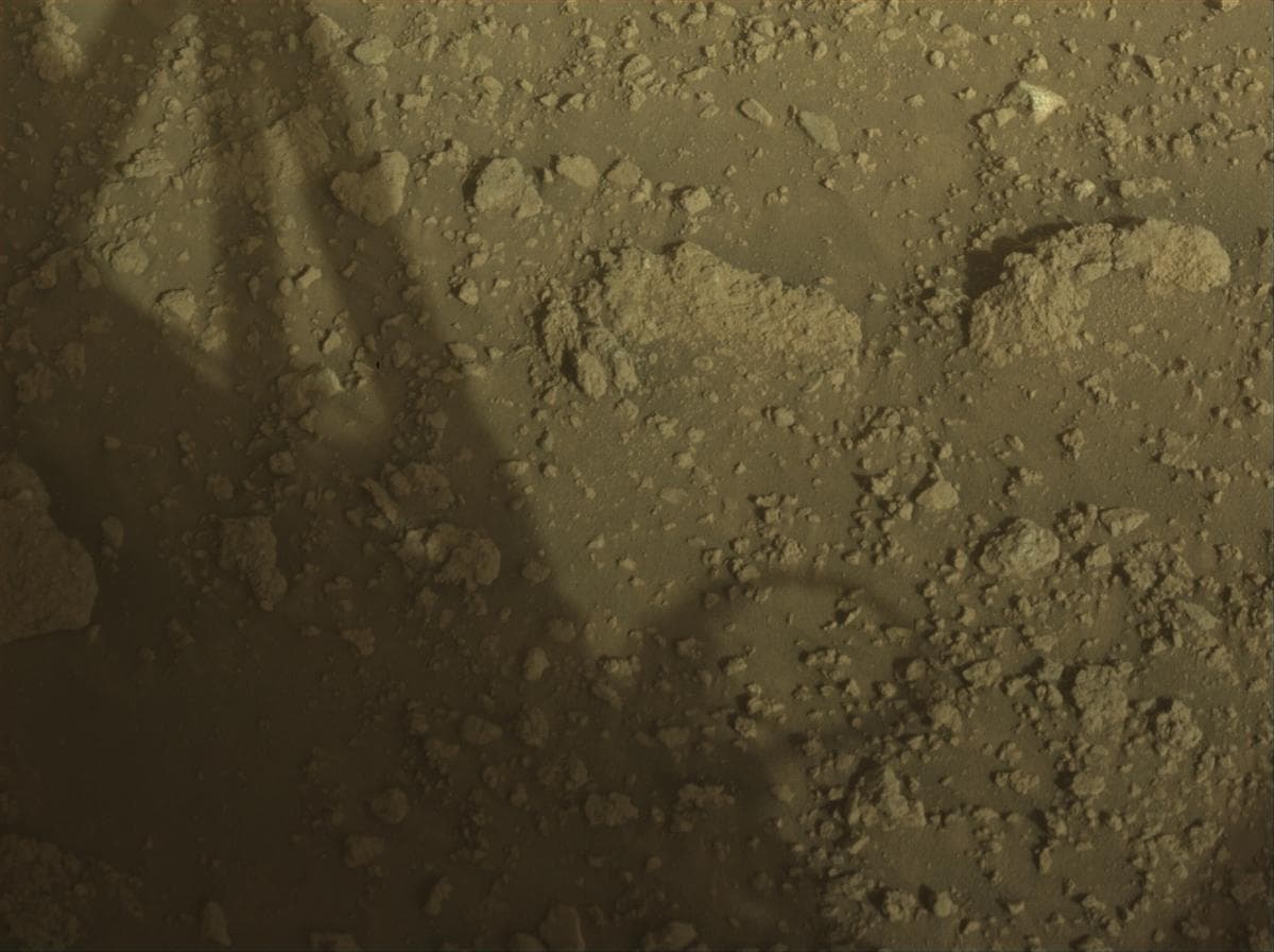 Mars image captured by FRONT_HAZCAM_LEFT_A on Perseverance