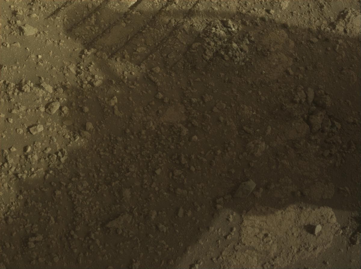 Mars image captured by FRONT_HAZCAM_LEFT_A on Perseverance