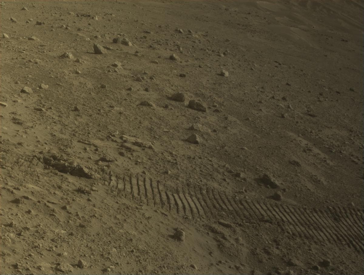 Mars image captured by FRONT_HAZCAM_LEFT_A on Perseverance