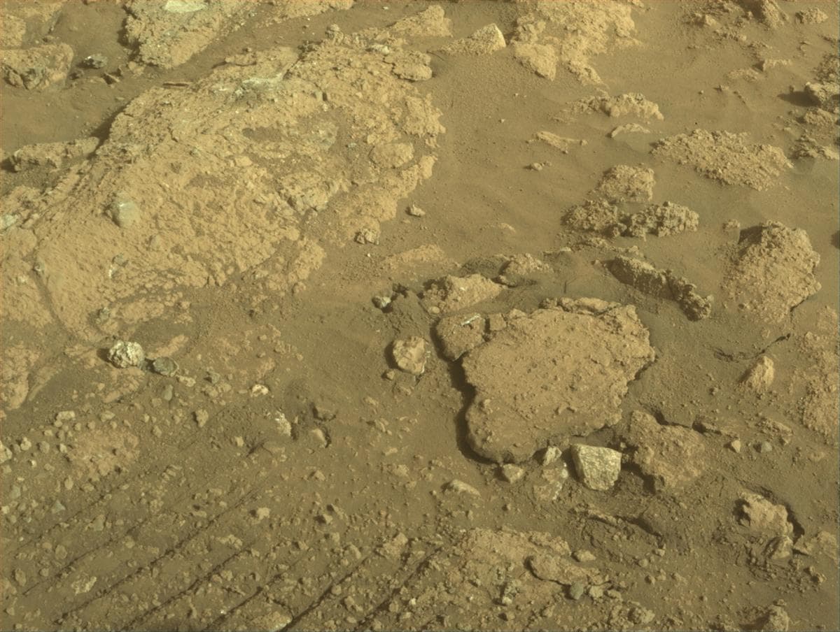 Mars image captured by FRONT_HAZCAM_RIGHT_A on Perseverance