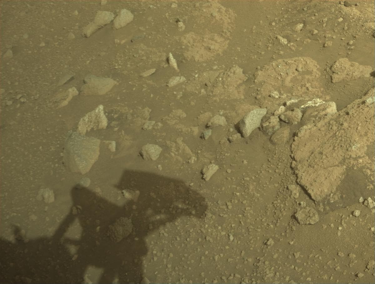 Mars image captured by FRONT_HAZCAM_RIGHT_A on Perseverance