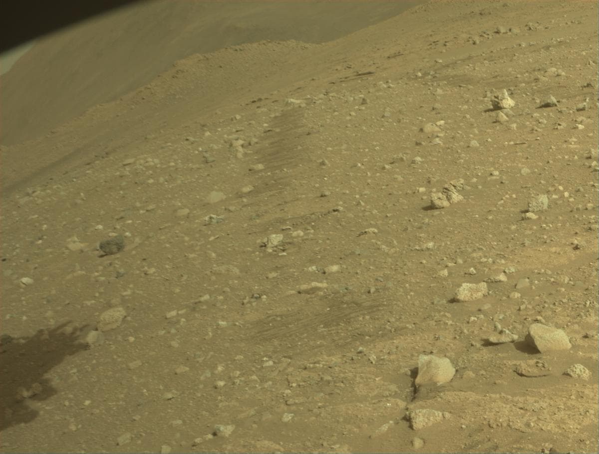Mars image captured by FRONT_HAZCAM_RIGHT_A on Perseverance