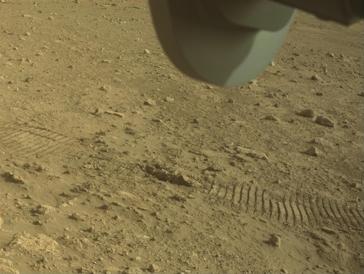 Mars image captured by FRONT_HAZCAM_RIGHT_A on Perseverance