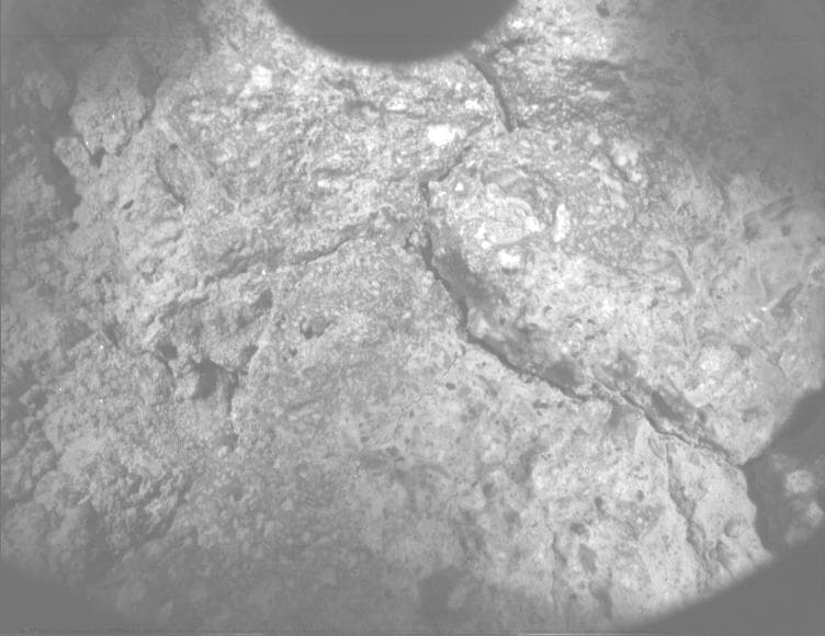 Mars image captured by PIXL_MCC on Perseverance