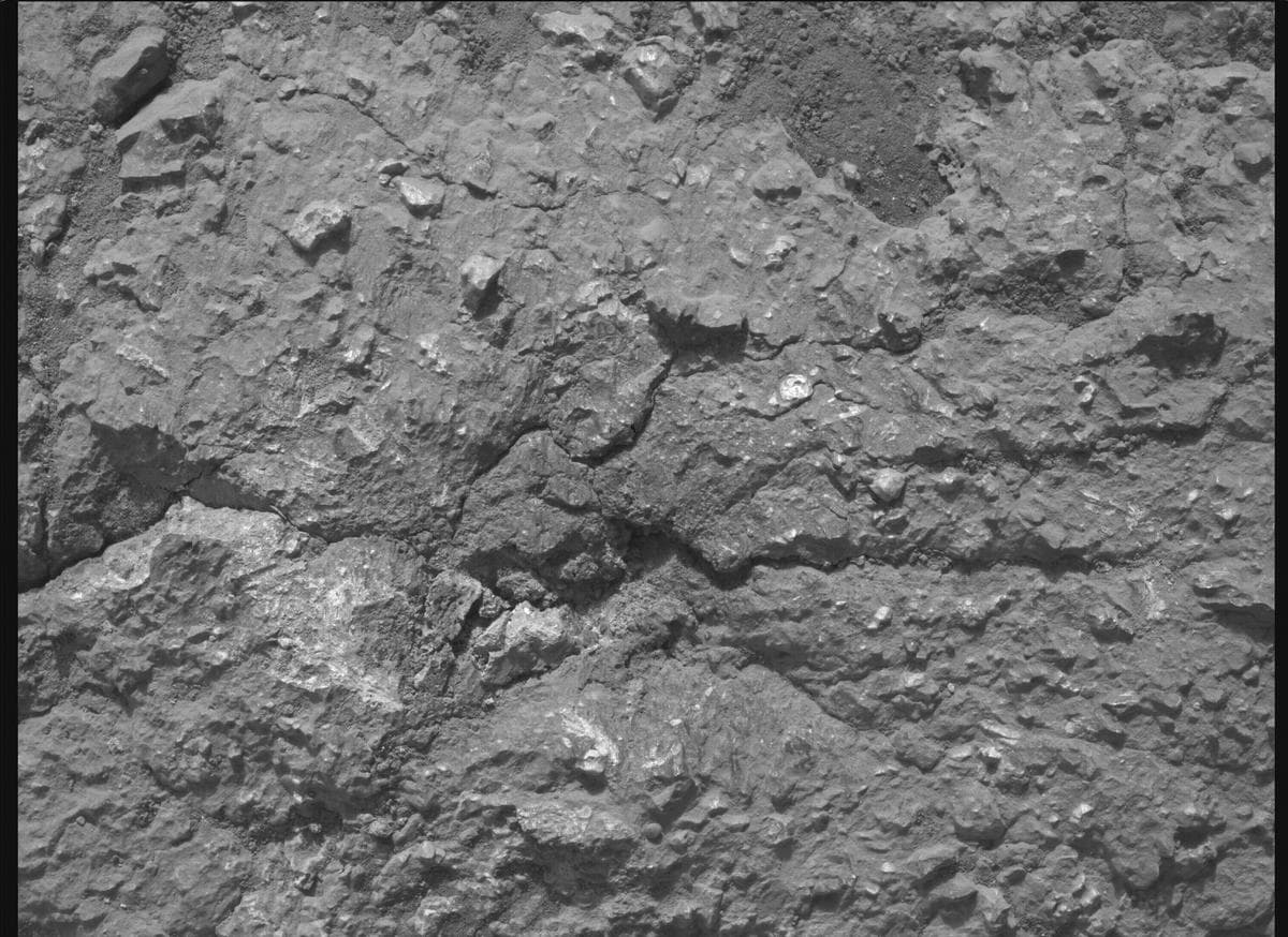 Mars image captured by SHERLOC_WATSON on Perseverance