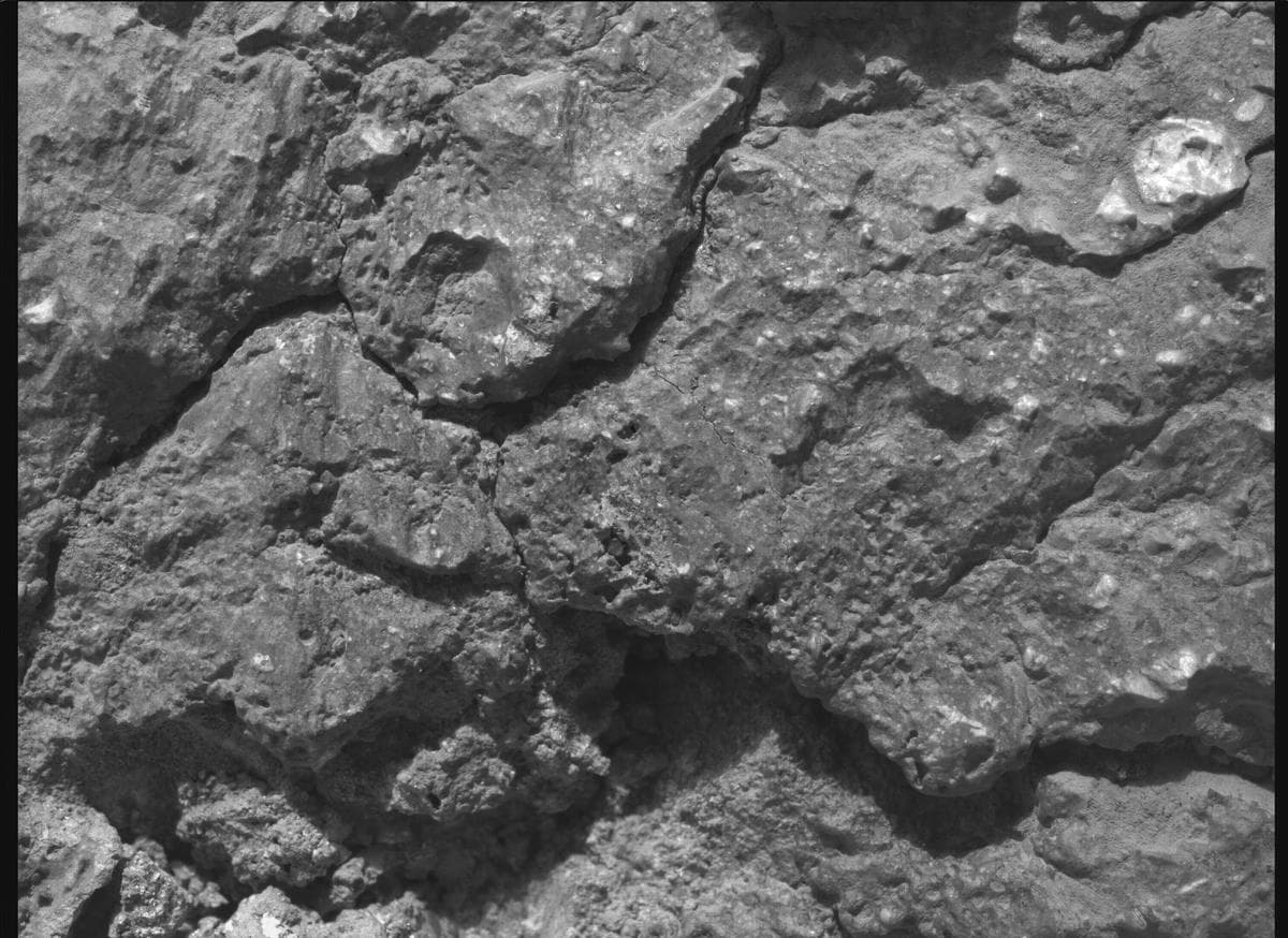 Mars image captured by SHERLOC_WATSON on Perseverance