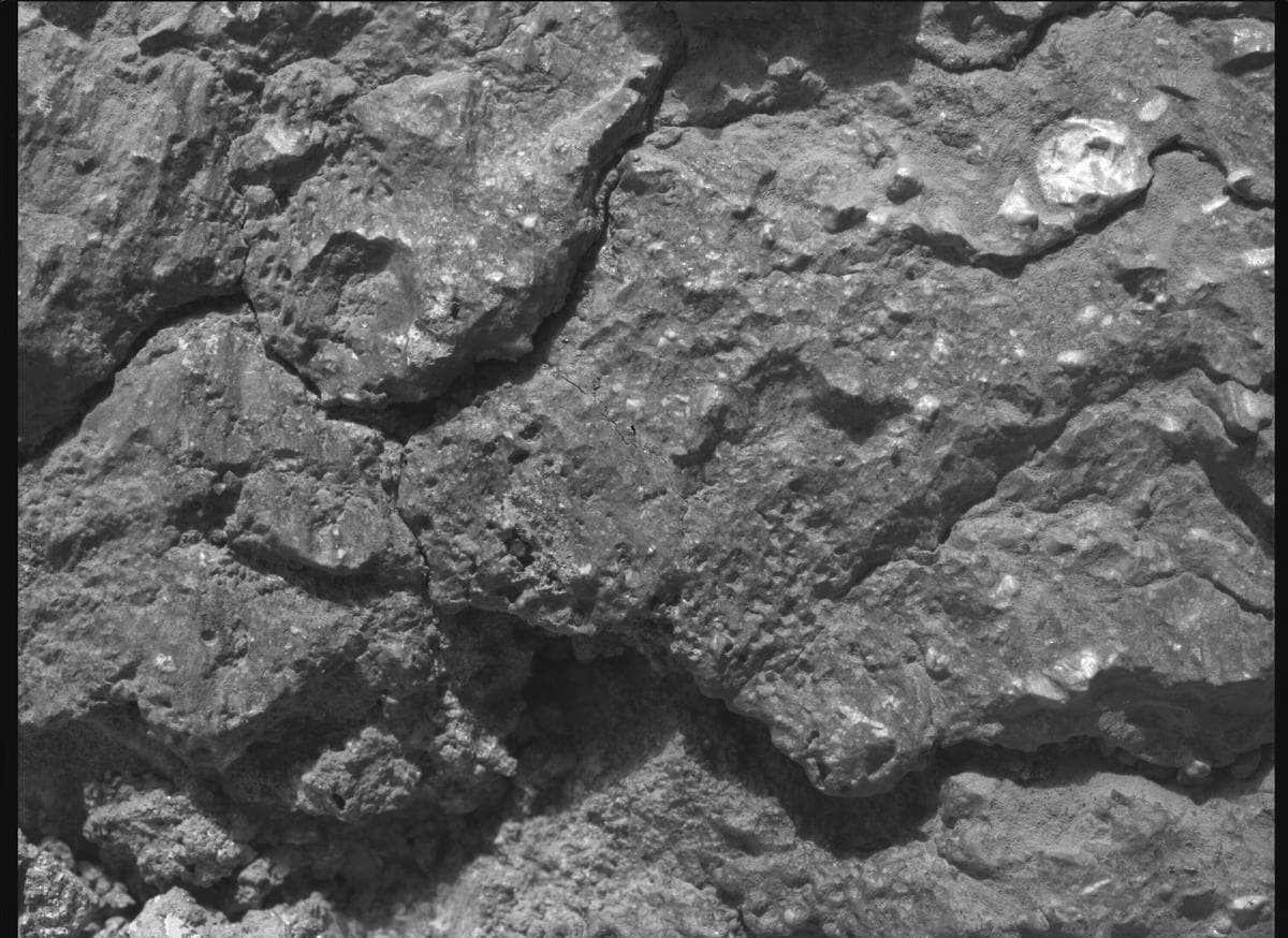 Mars image captured by SHERLOC_WATSON on Perseverance