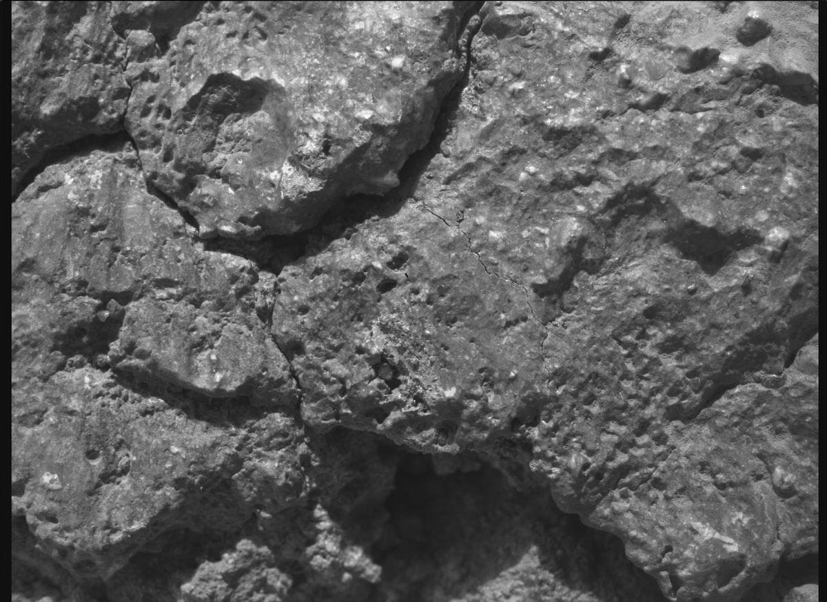 Mars image captured by SHERLOC_WATSON on Perseverance