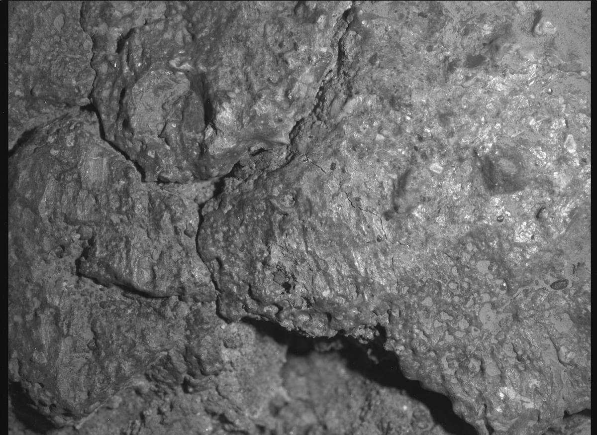 Mars image captured by SHERLOC_WATSON on Perseverance