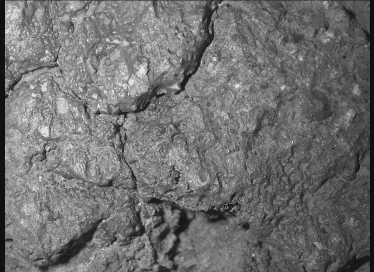 Mars image captured by SHERLOC_WATSON on Perseverance