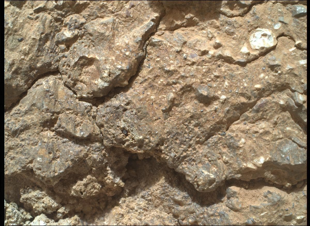 Mars image captured by SHERLOC_WATSON on Perseverance