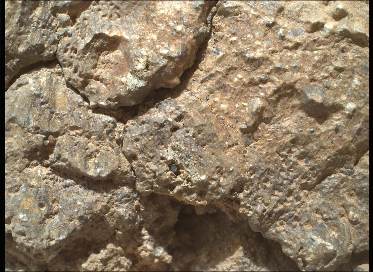 Mars image captured by SHERLOC_WATSON on Perseverance